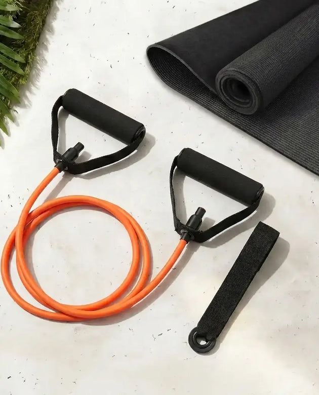 Ewago Complete Home Gym — 15mm Yoga Mat + 11-Piece Resistance Bands