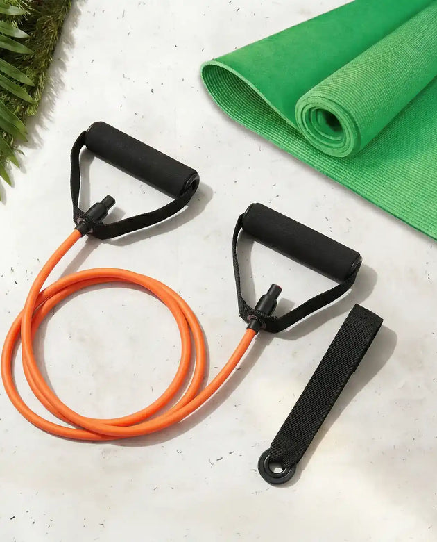 Yoga Essentials Kit Yoga Mat (8mm) + Resistance Bands Set