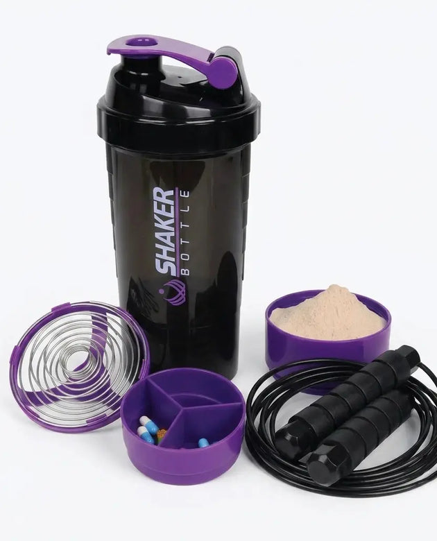 Ewago Hydration & Energy Bundle — Protein Shaker + Jump Rope