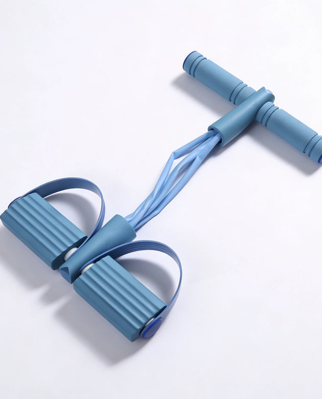 Rubber Tummy Trimmer for Home Workout and Full Body Exercise - Blue