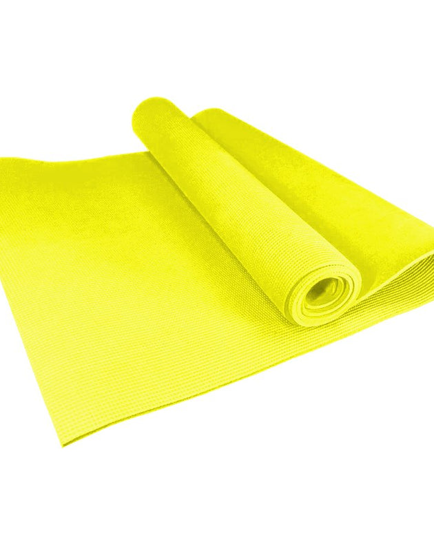 Ewago 12mm NBR Yoga Mat – Cushioned - Yellow