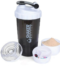 500ml Protein Shaker Bottle – Leak-Proof Gym Mixer with Whisk - Medium Aquamarine