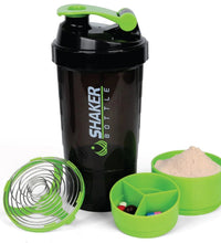 500ml Protein Shaker Bottle – Leak-Proof Gym Mixer with Whisk - Green