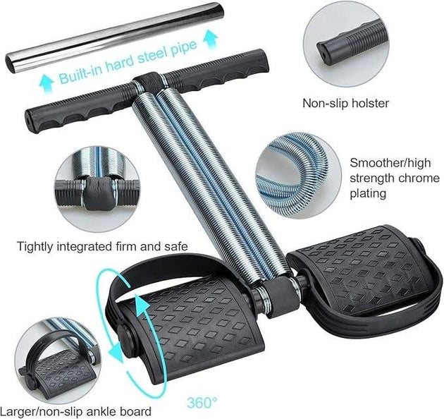 Tummy Trimmer Double, Portable Home Gym with Elastic